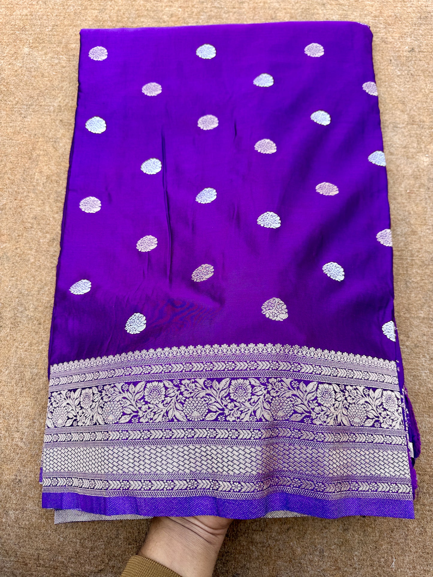 Banarasi mashru satin silk saree MS011