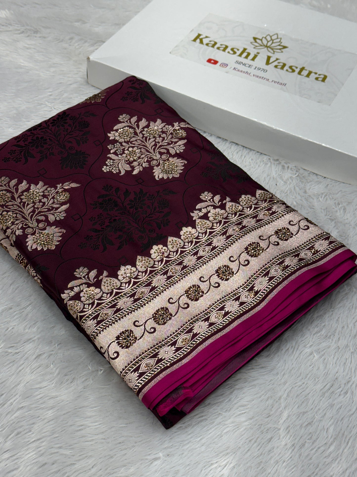 Premium bridal Mashru katan silk saree MK198