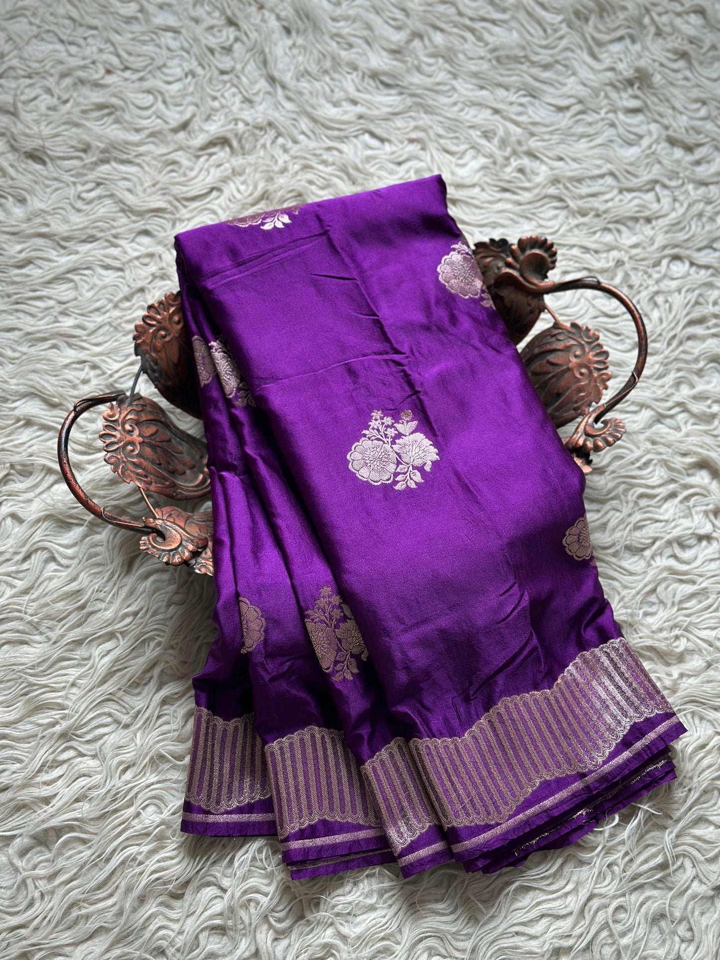 Banarasi Mashru satin silk saree MS116