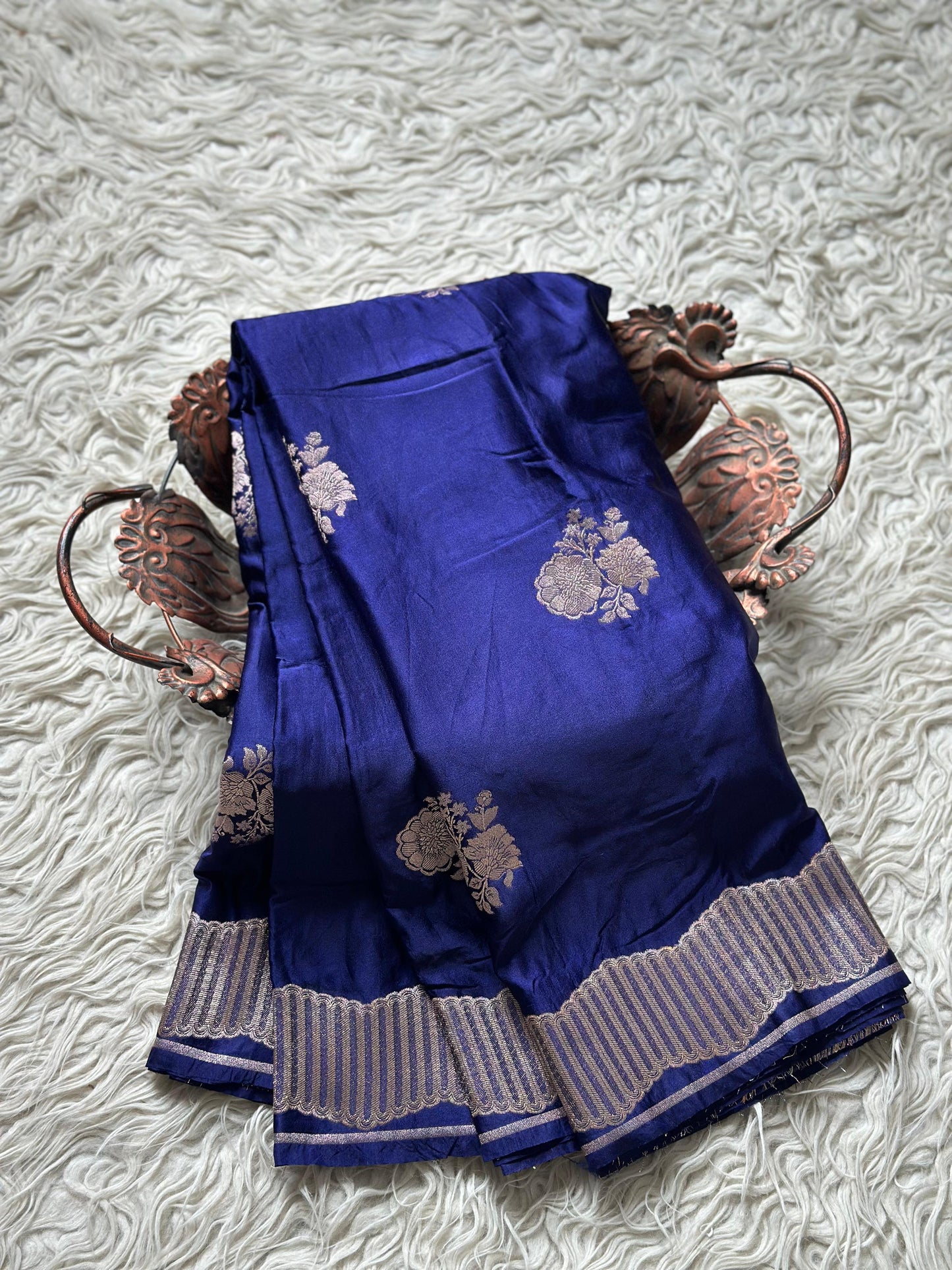 Banarasi Mashru satin silk saree MS116