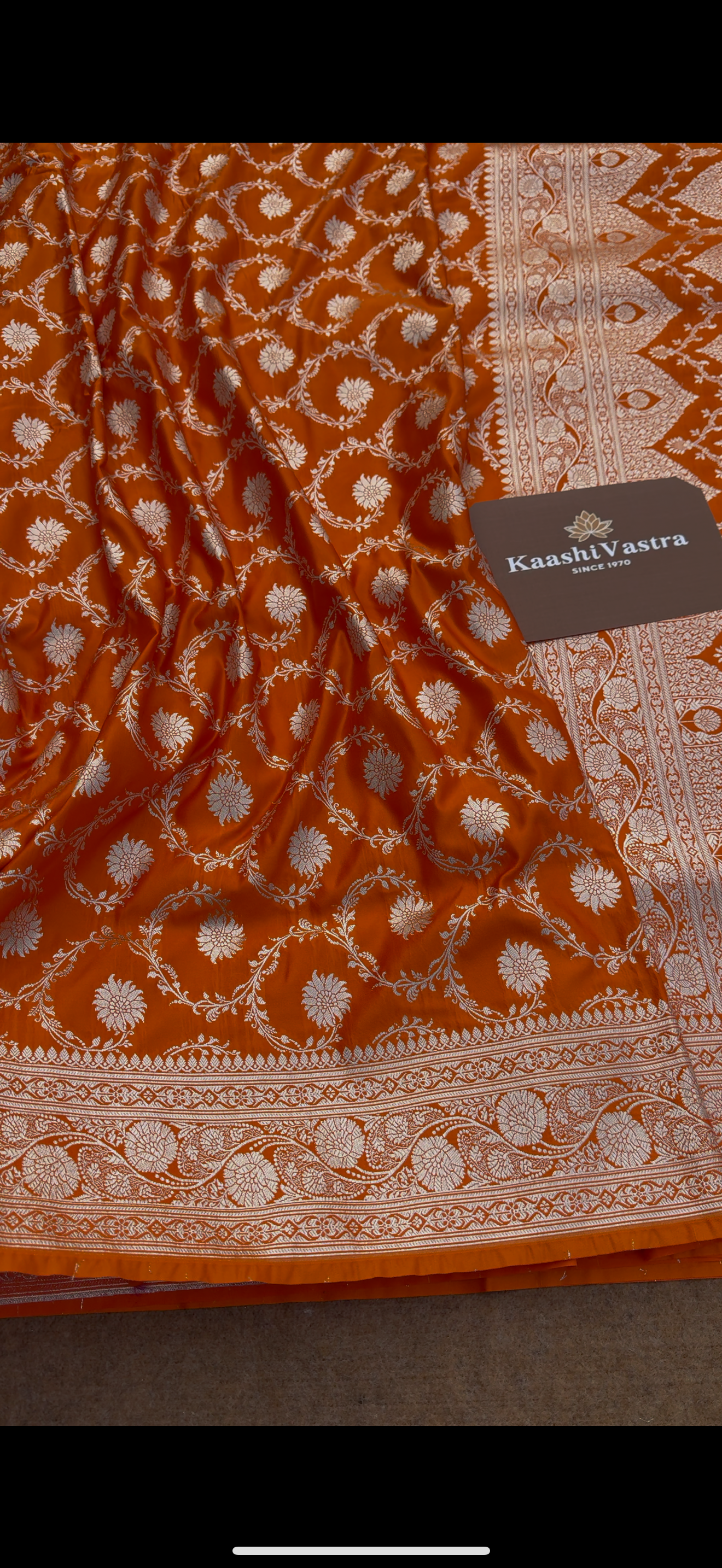 BANARASI MASHRU KATAN SILK SAREE. MK111