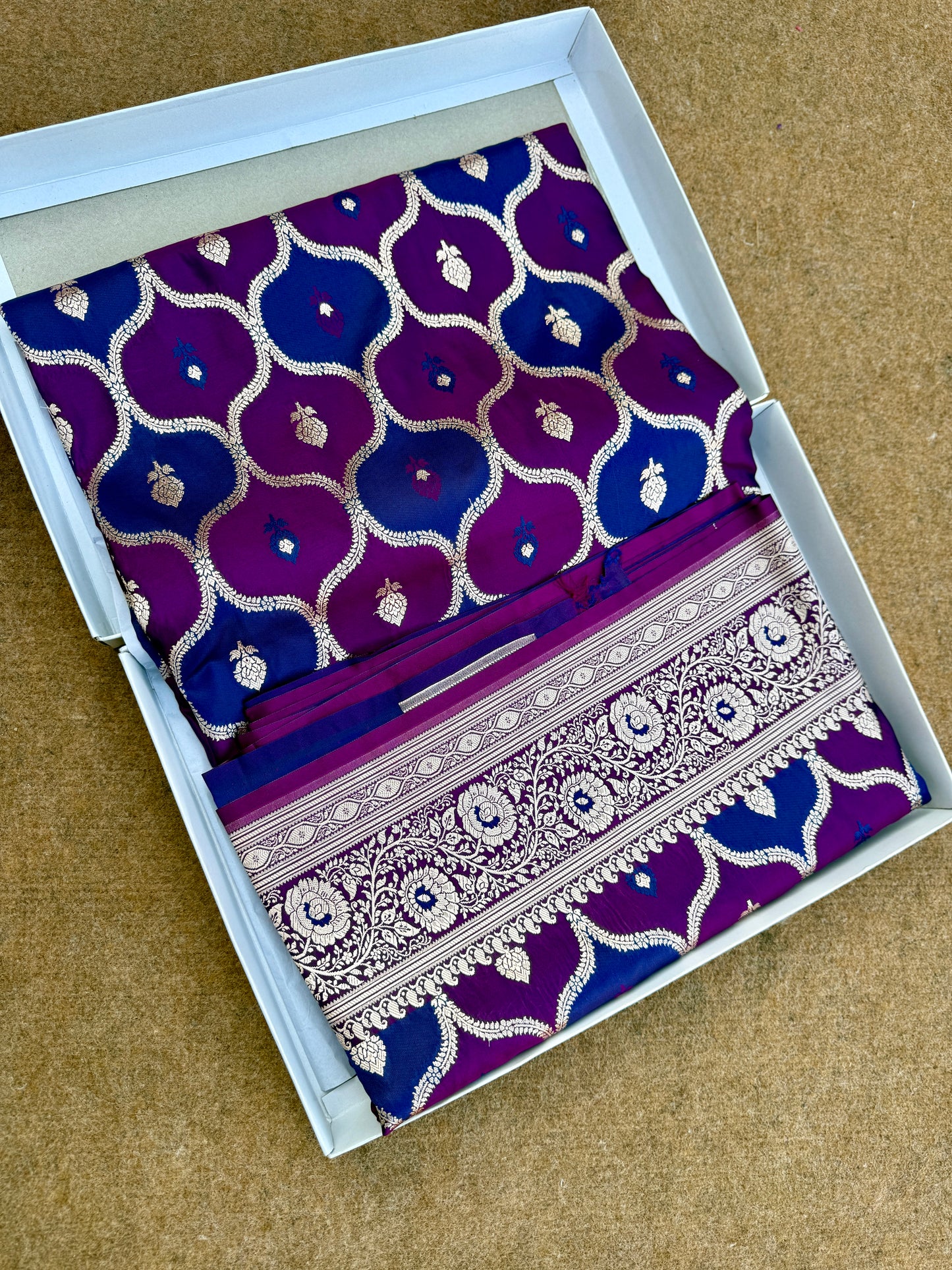 Banarasi mashru katan silk saree. MK106