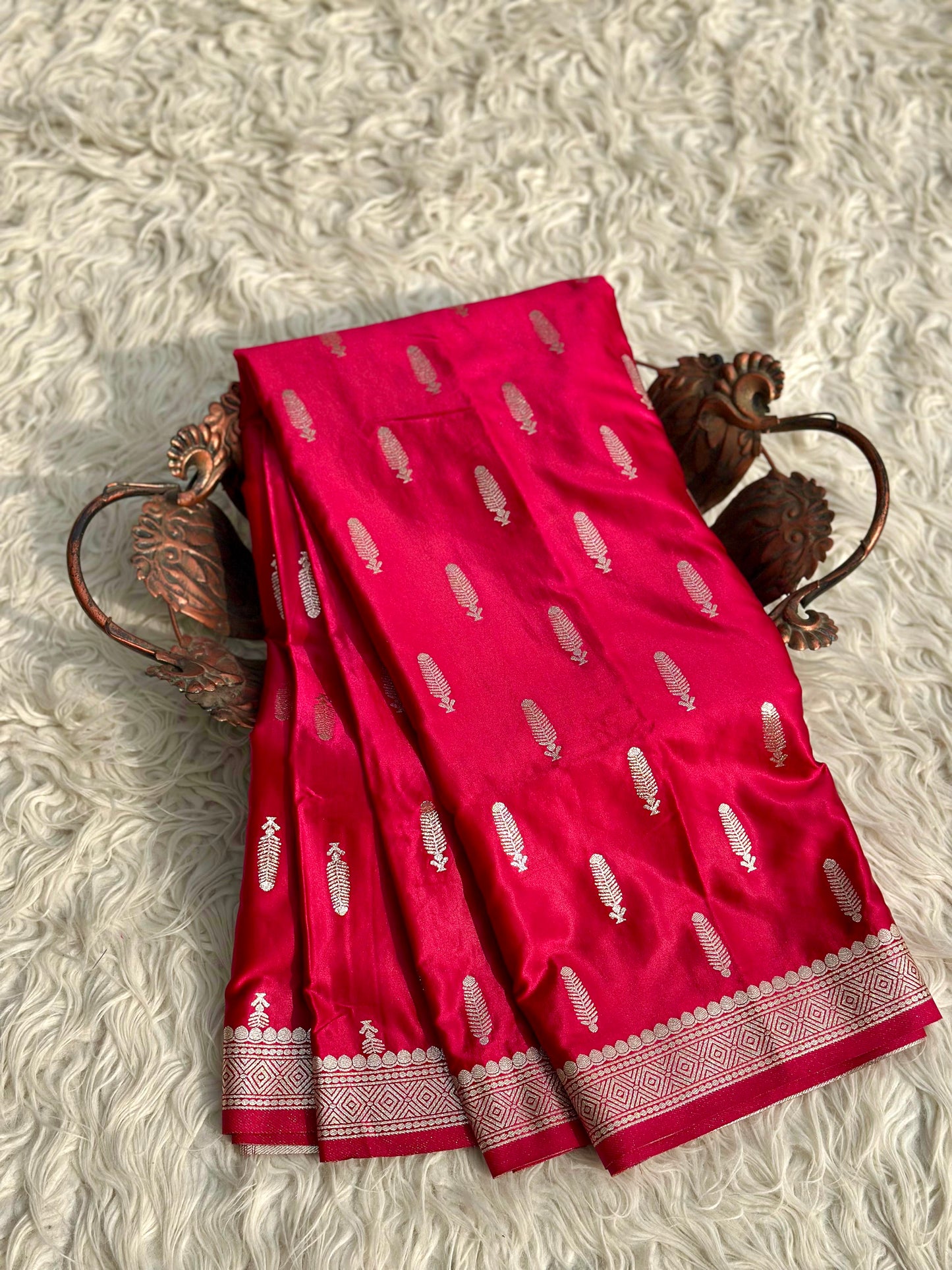 Banarasi mashru satin silk saree MS112