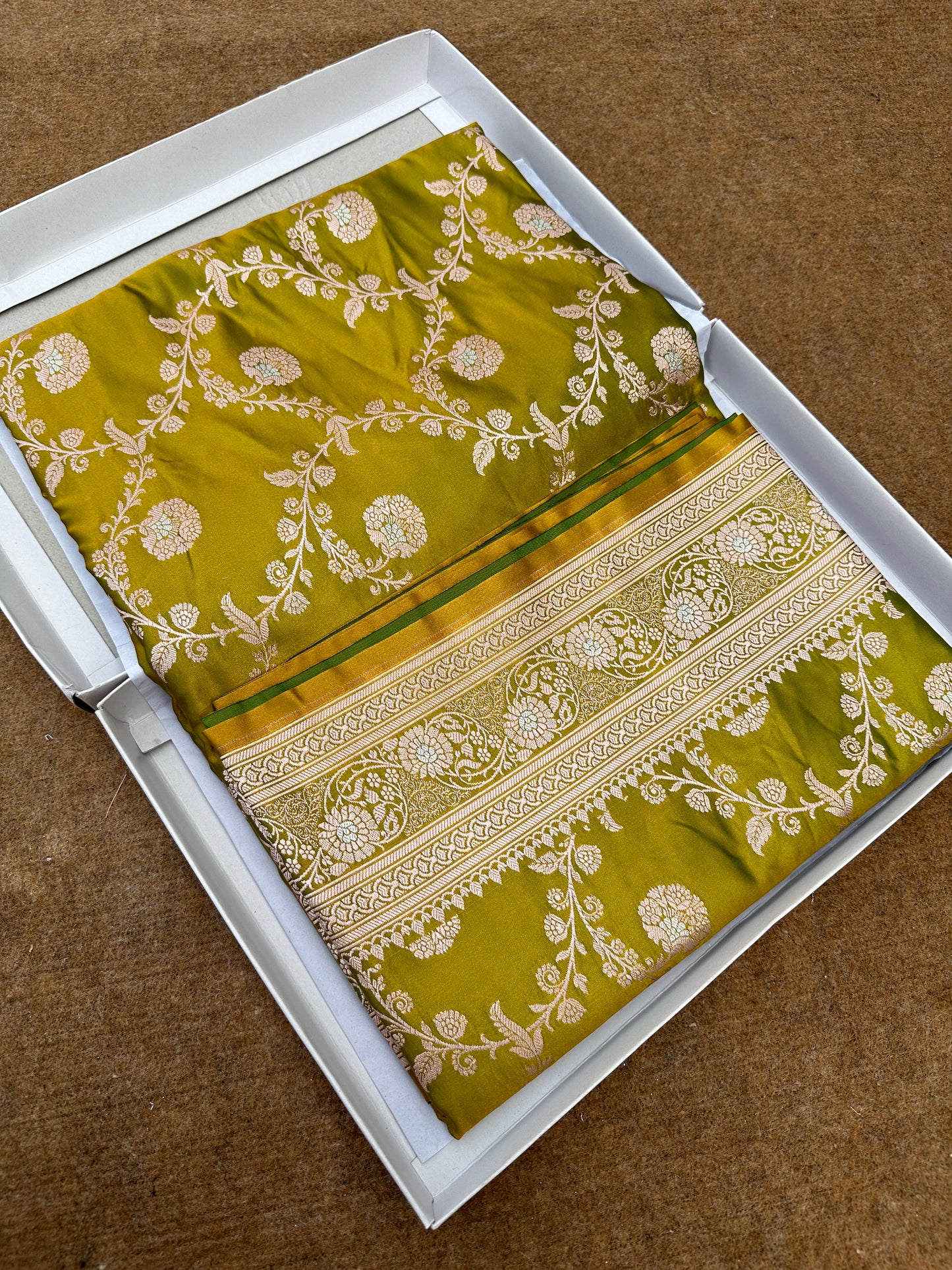 Banarasi mashru katan silk saree. MK108
