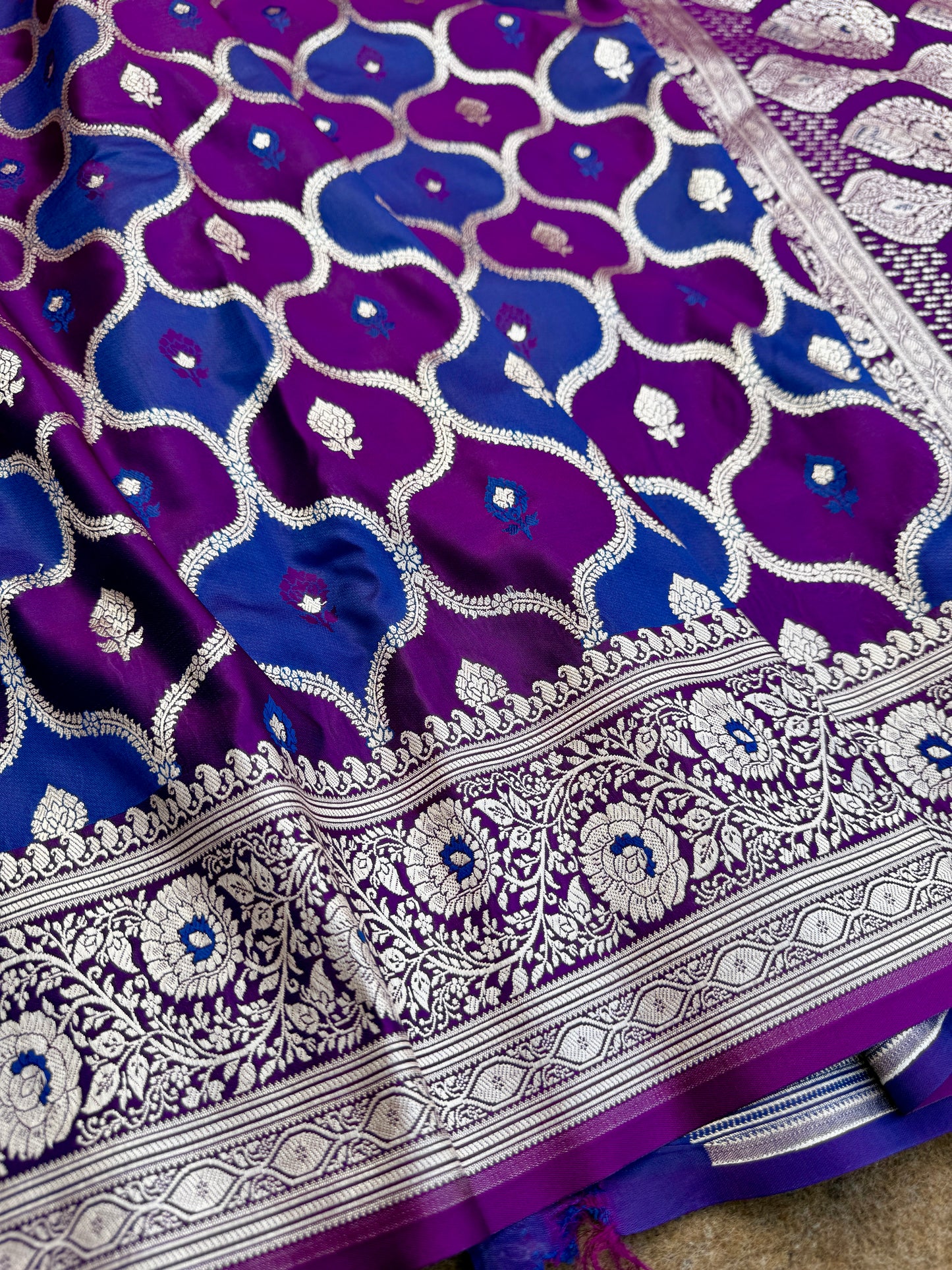 Banarasi mashru katan silk saree. MK106