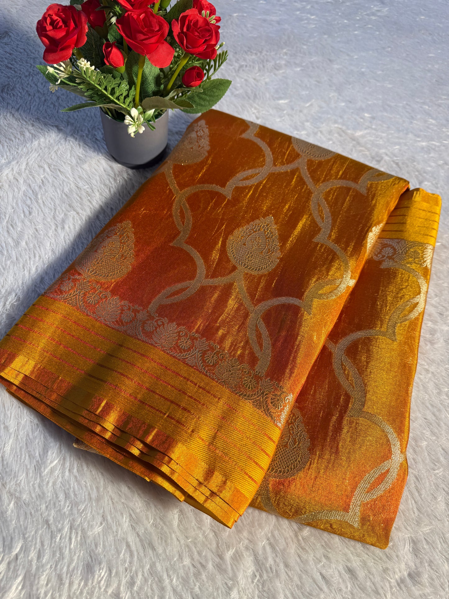 Banarasi soft tissue silk saree TS105