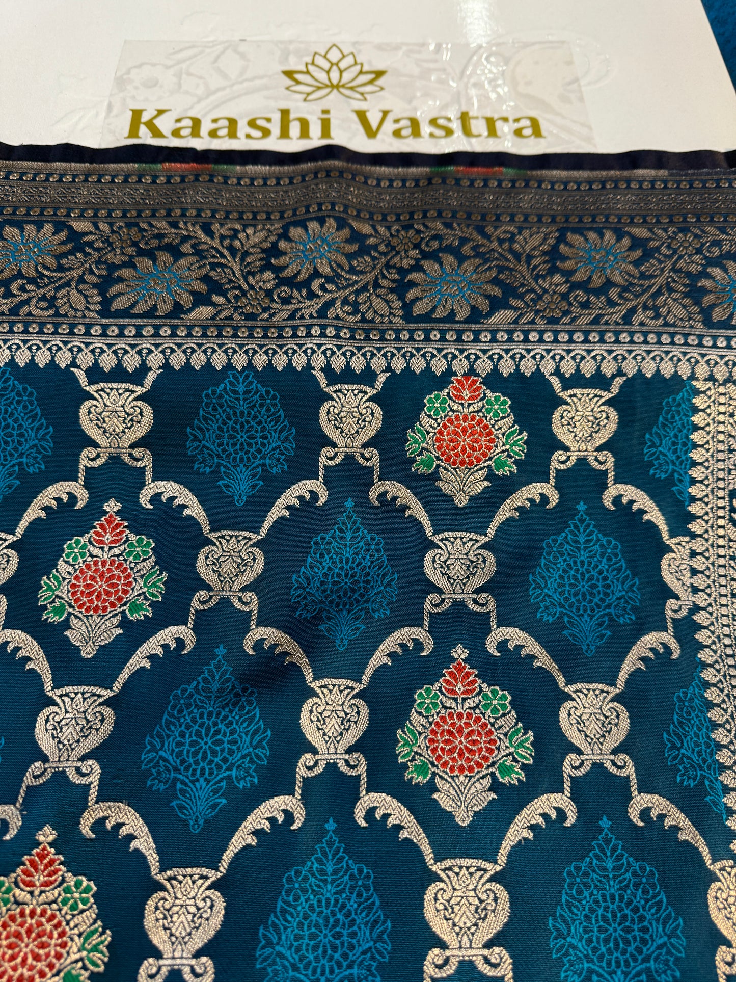 Peacock Banarasi Mashru katan silk saree MK160