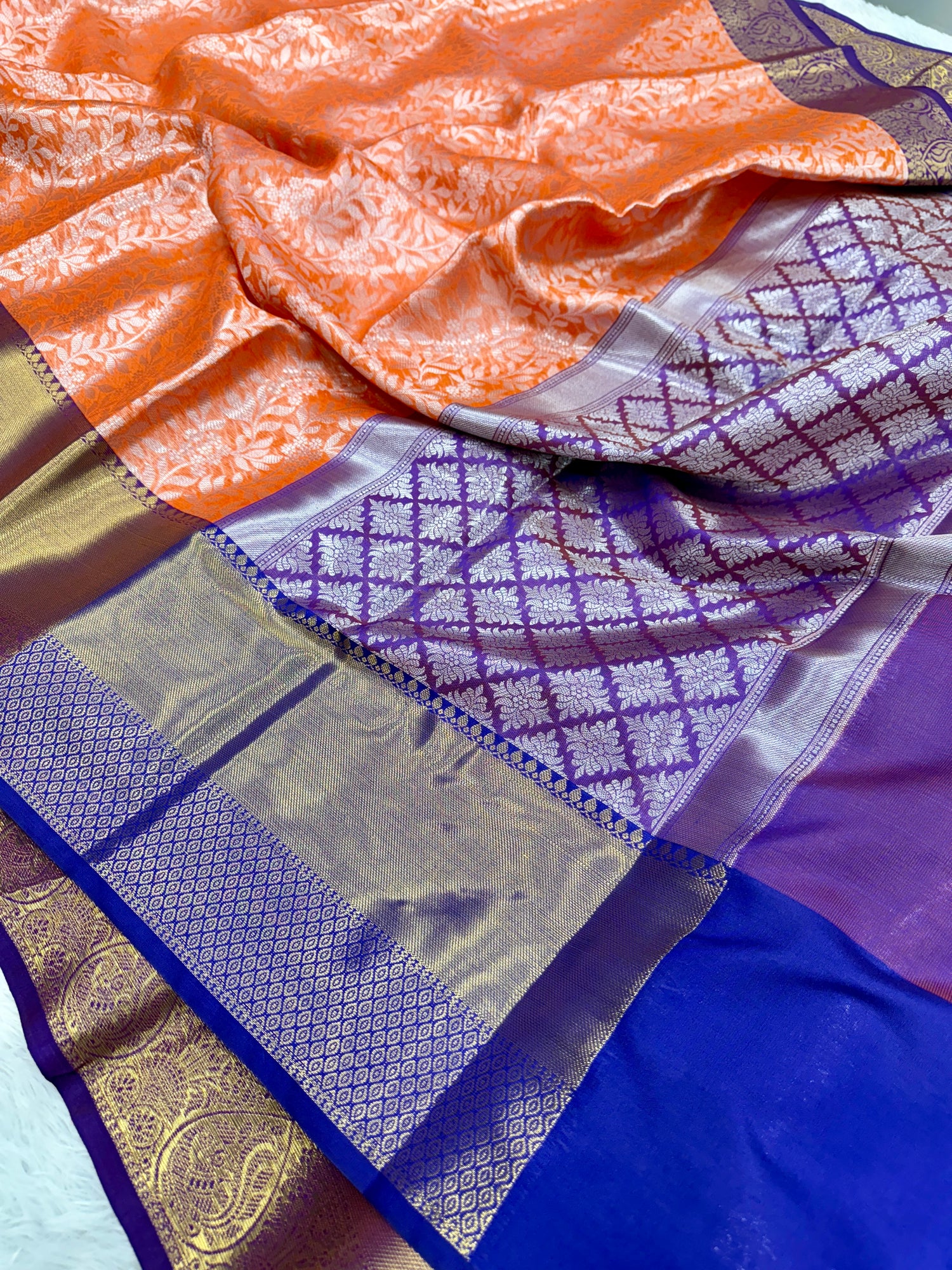 Semi katan silk saree