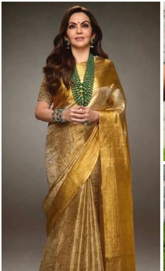 Nita Mam inspired Kanjivaram tissue silk saree