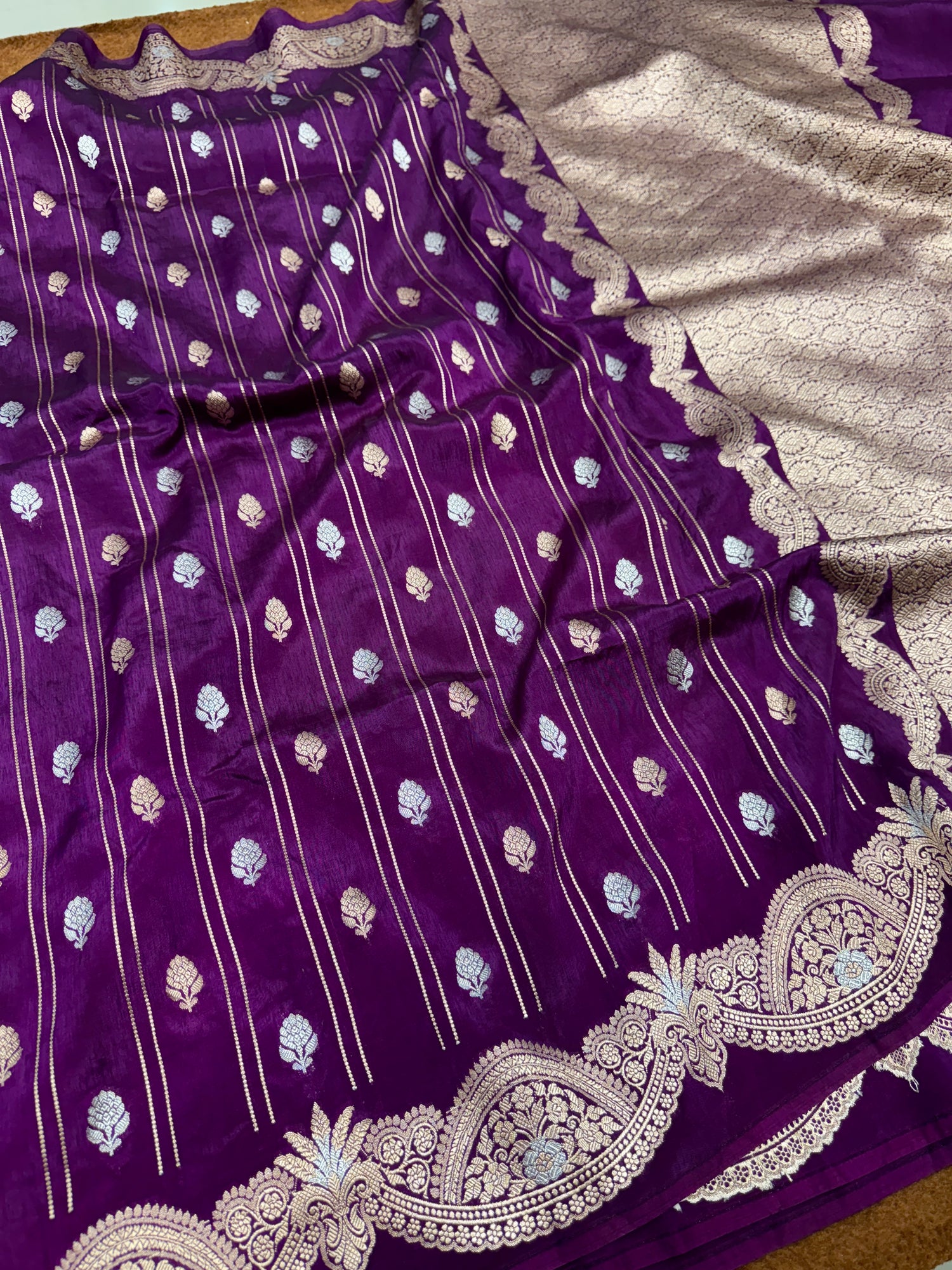 Banarasi katan georgette saree
