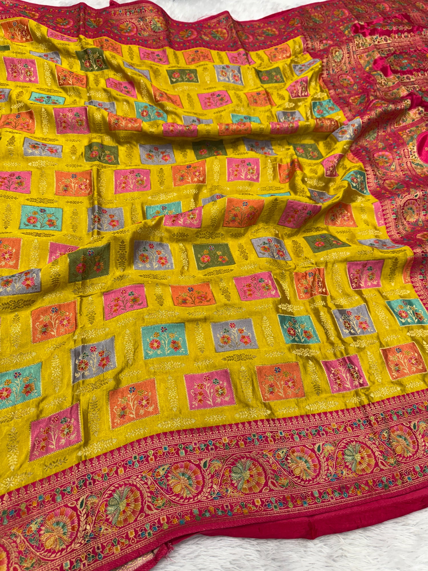 Pure satin pashmina silk saree flat 30% off special Diwali sale