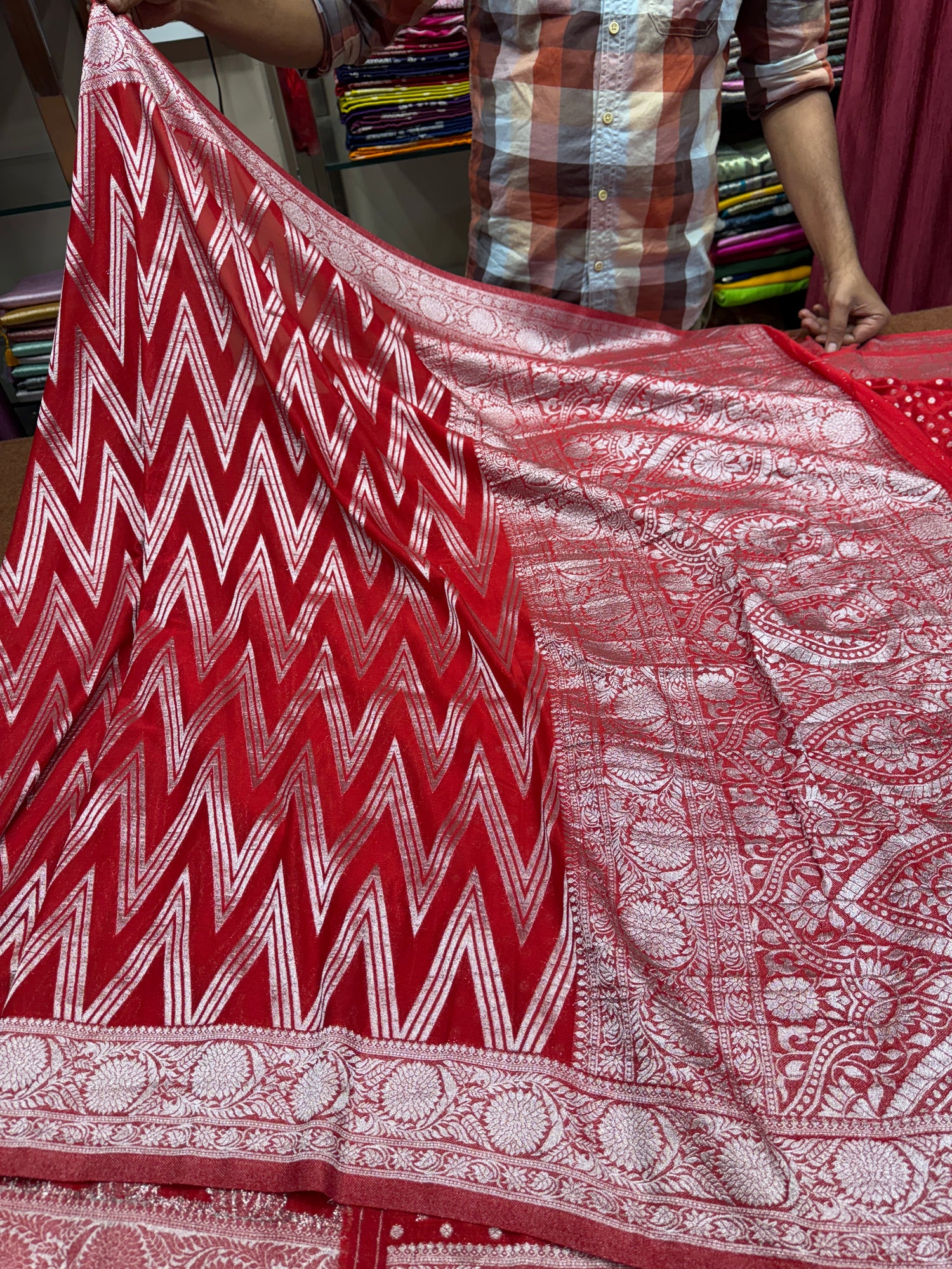 Chinon georgette sarees