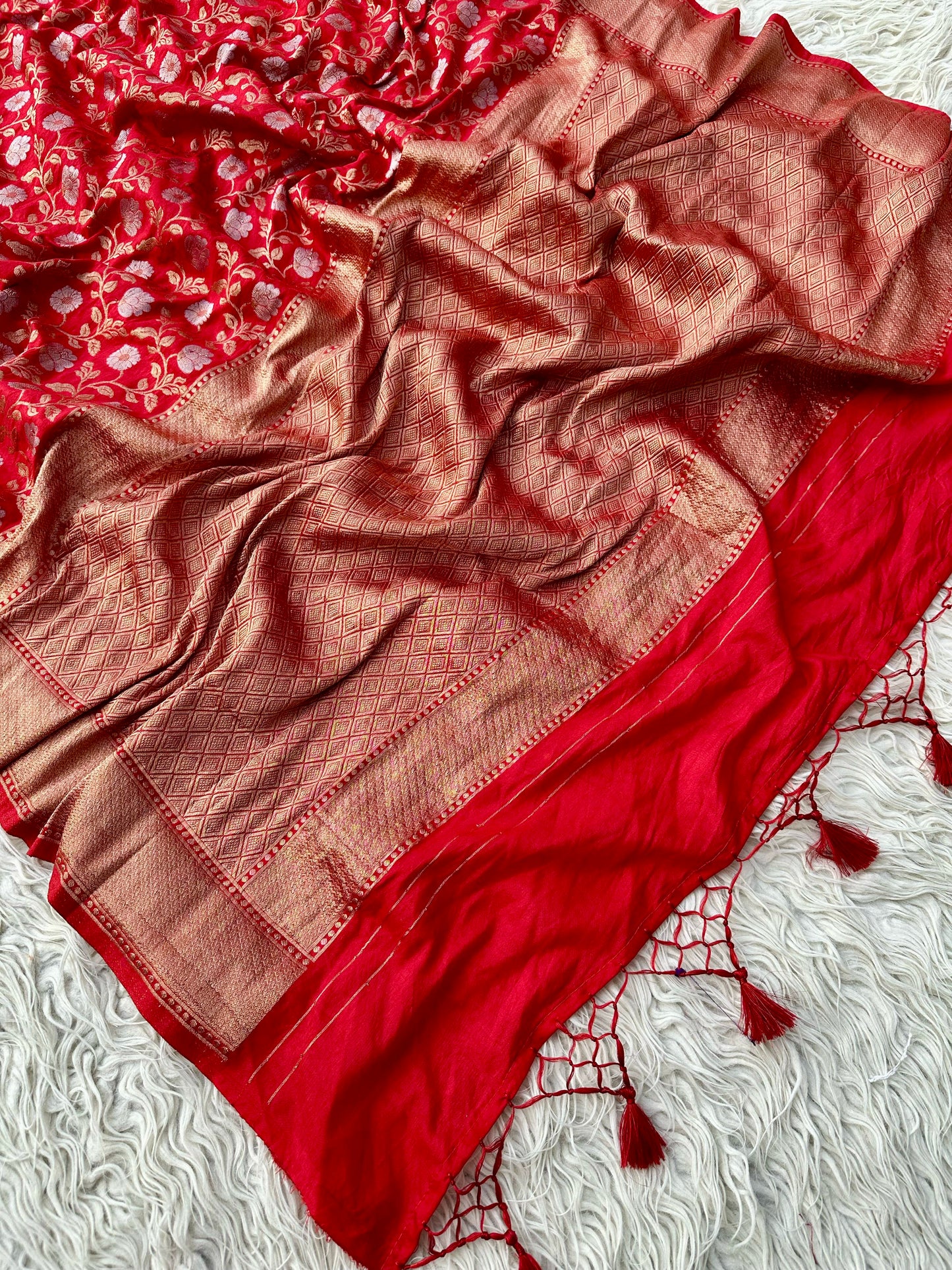 Banarasi crep georgette silk saree CR114