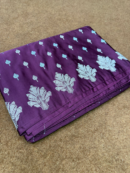 Karwa Chaut special Mashru katan silk saree MK154