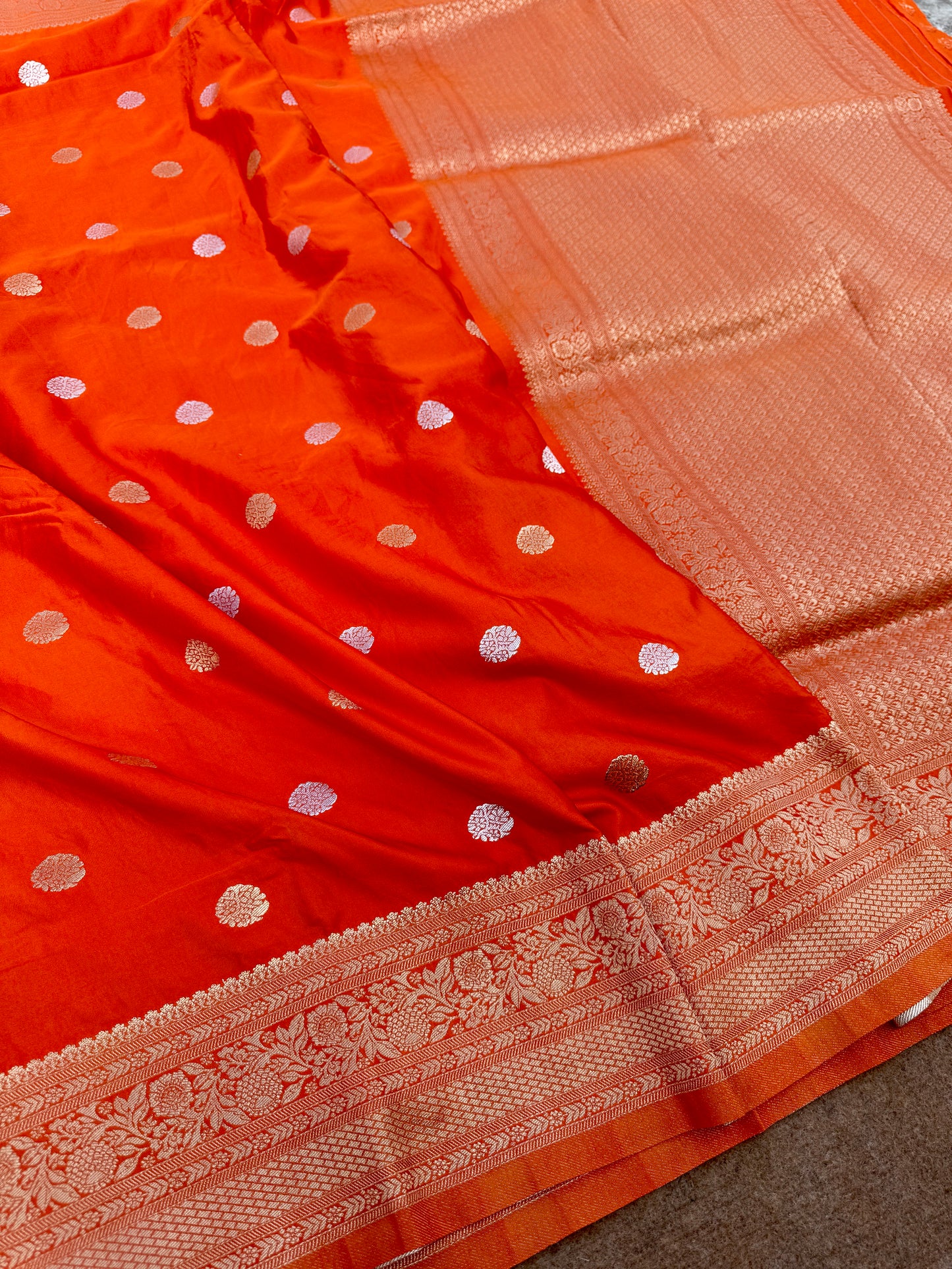 Banarasi mashru satin silk saree MS011