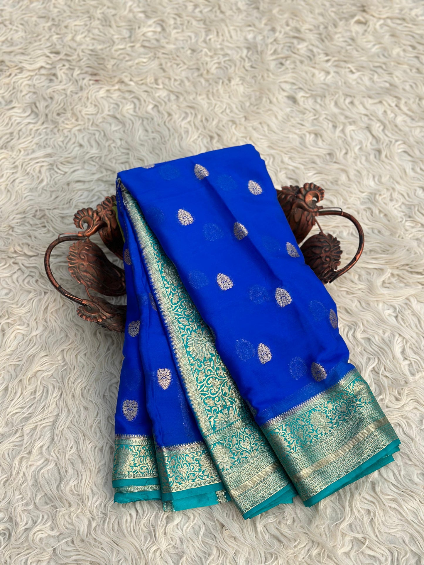 Banarasi chinon silk saree