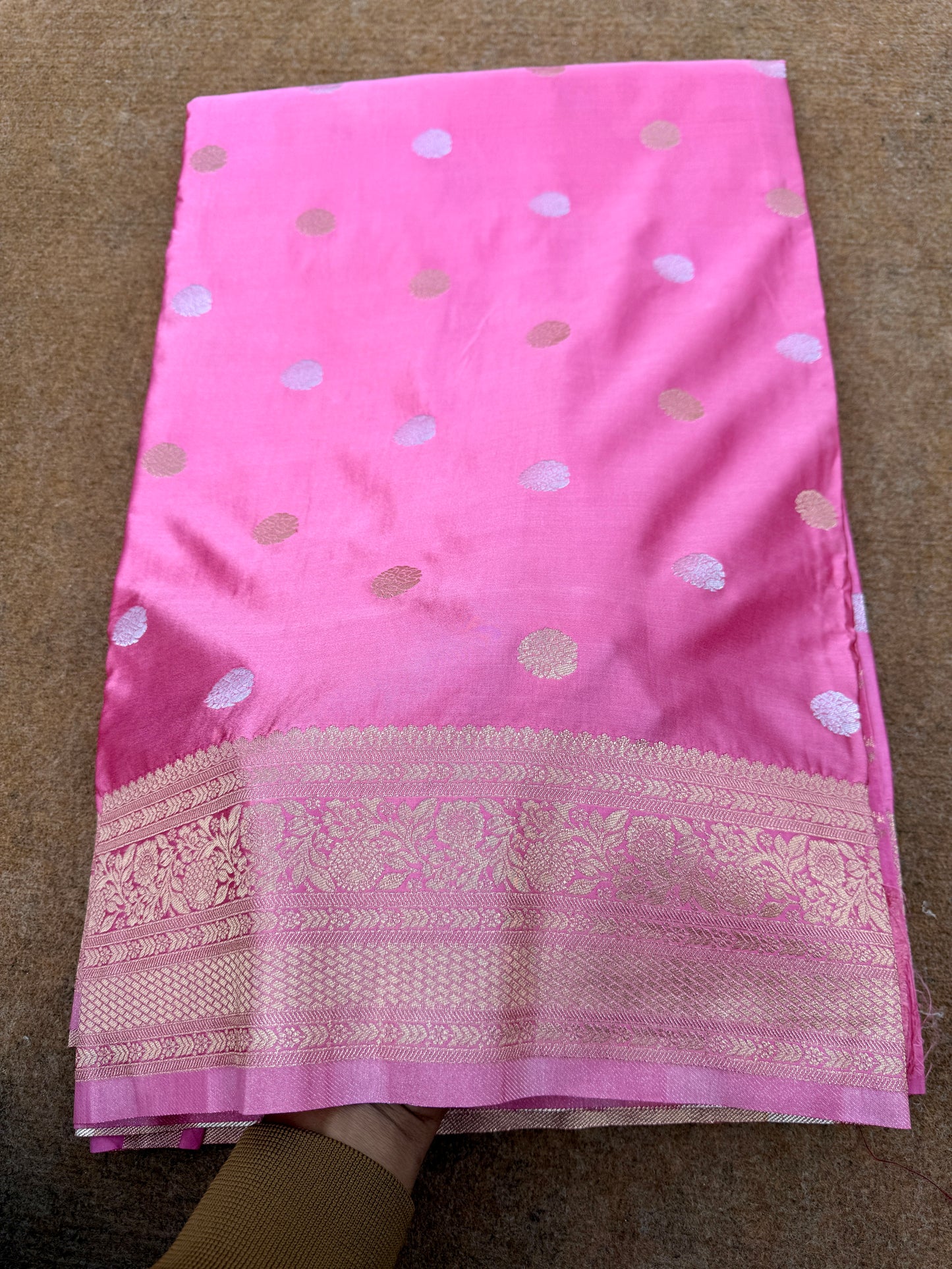 Banarasi mashru satin silk saree MS011