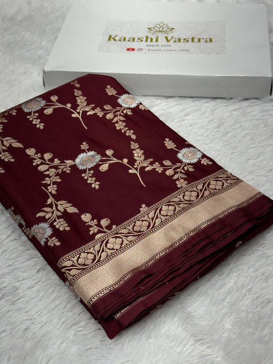 Premium Banarasi Mashru Katan silk saree MK174