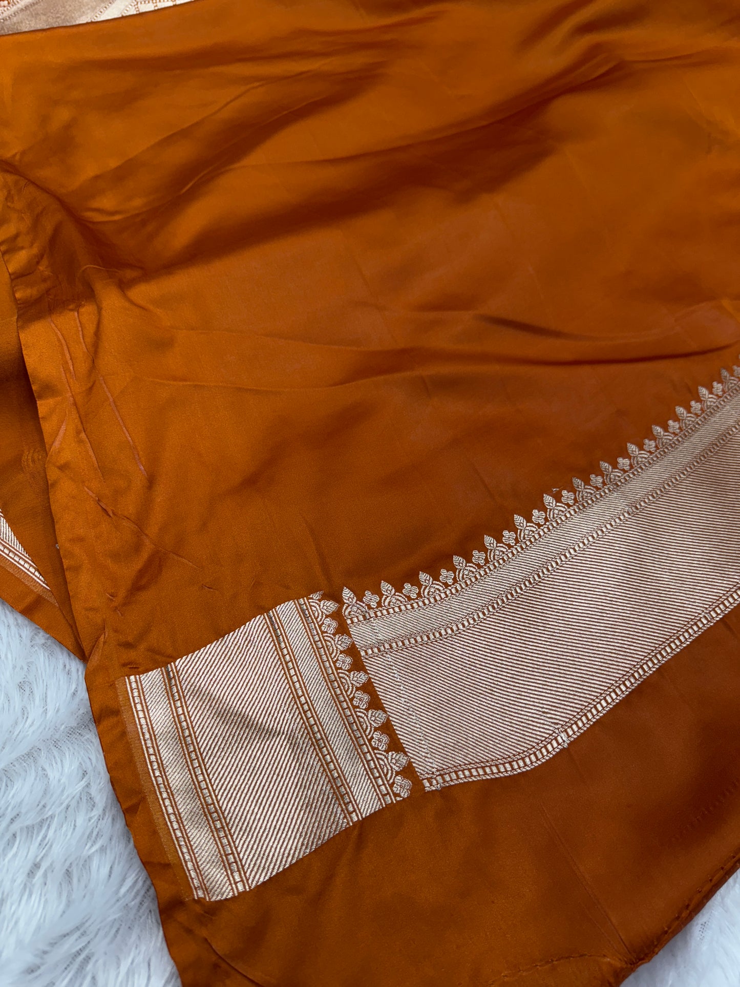 Mustard premium Banarasi tilfi Mashru katan silk saree MK184