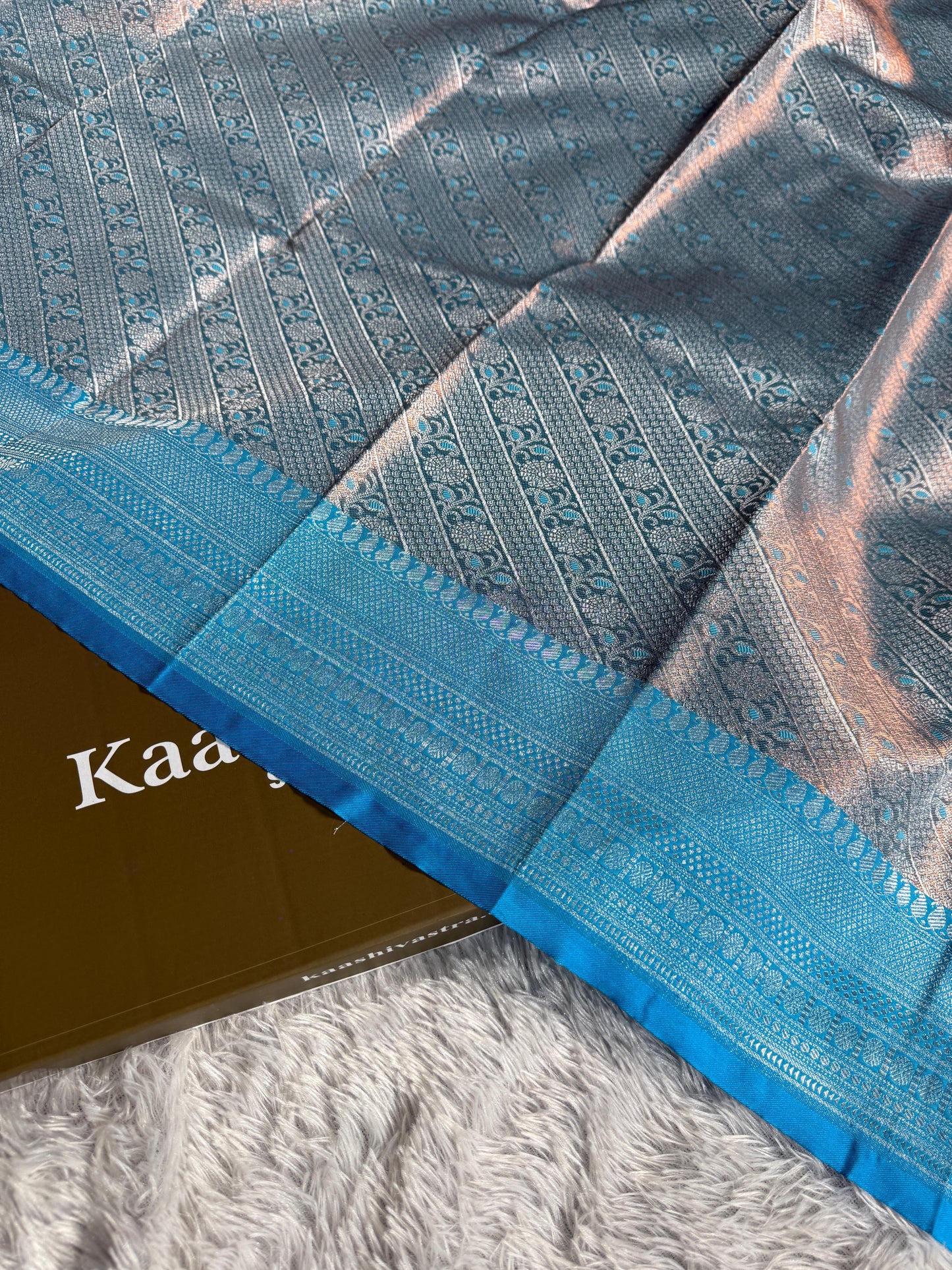 Premium Banarasi brocade tissue silk saree TS112