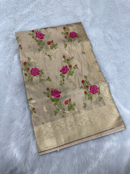 Banarasi tissue silk saree TS104