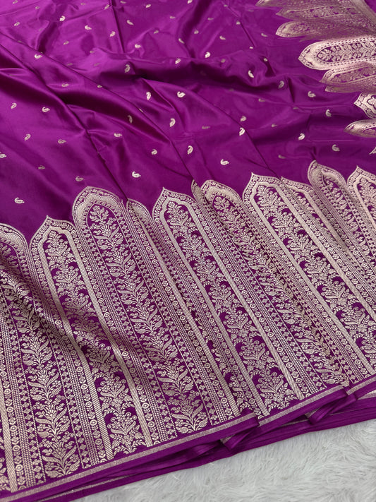 Premium Banarasi Mashru katan silk saree MK189