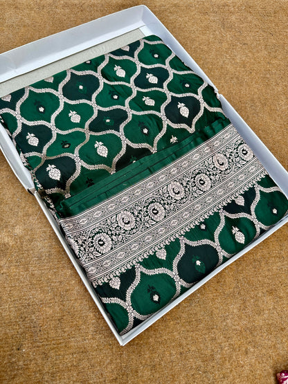 Banarasi mashru katan silk saree.     MK106