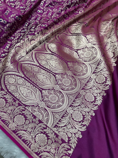 Beautiful Banarasi Mashru satin silk saree MS120