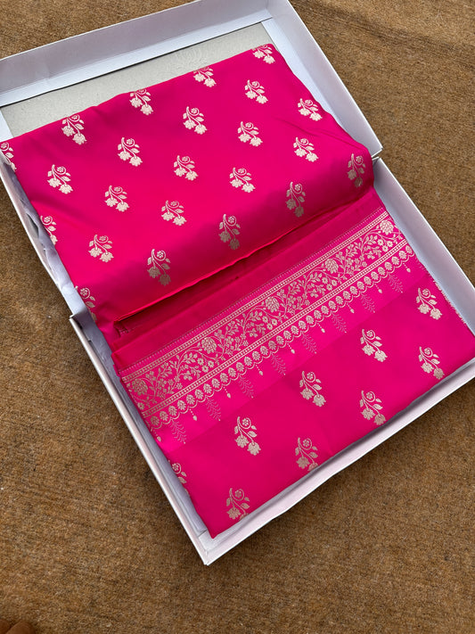 Banarasi Mashru katan silk saree.              MK114