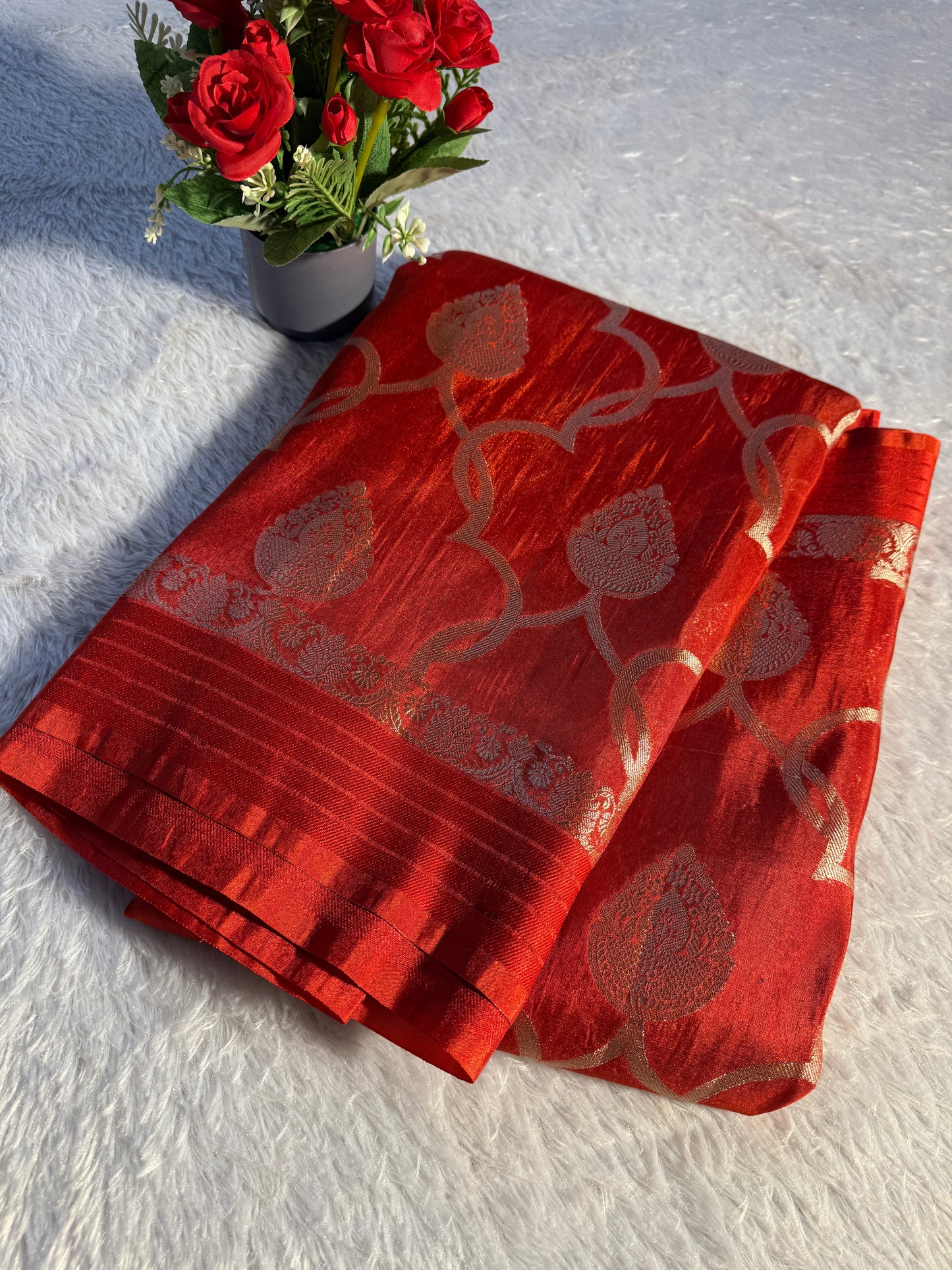 Banarasi soft tissue silk saree TS105