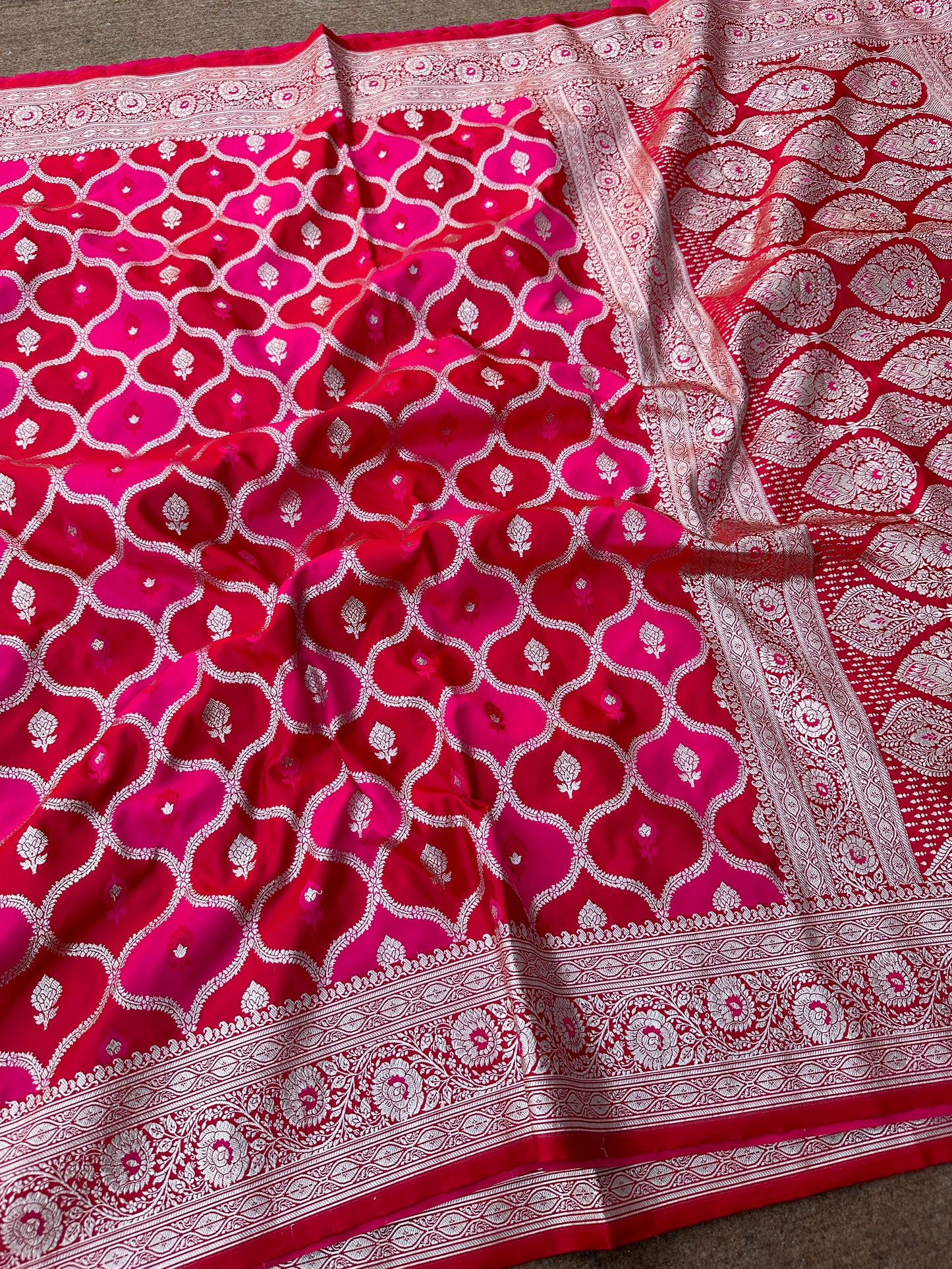 Banarasi mashru katan silk saree.     MK106