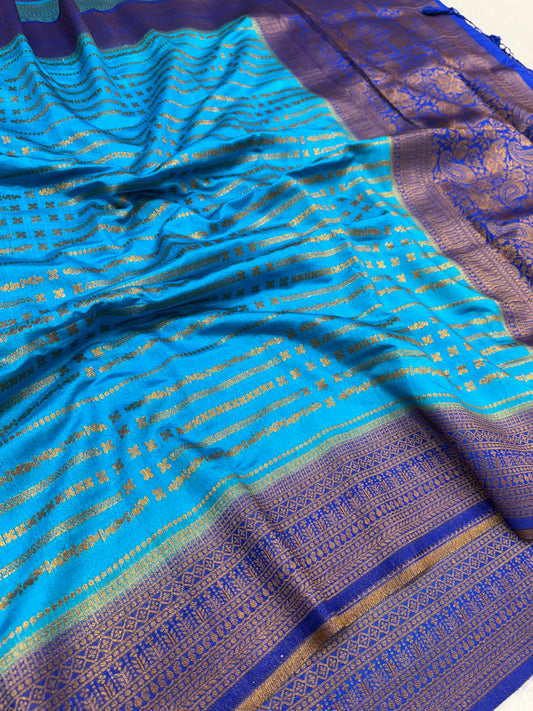 Banarasi mulberry cotton silk saree