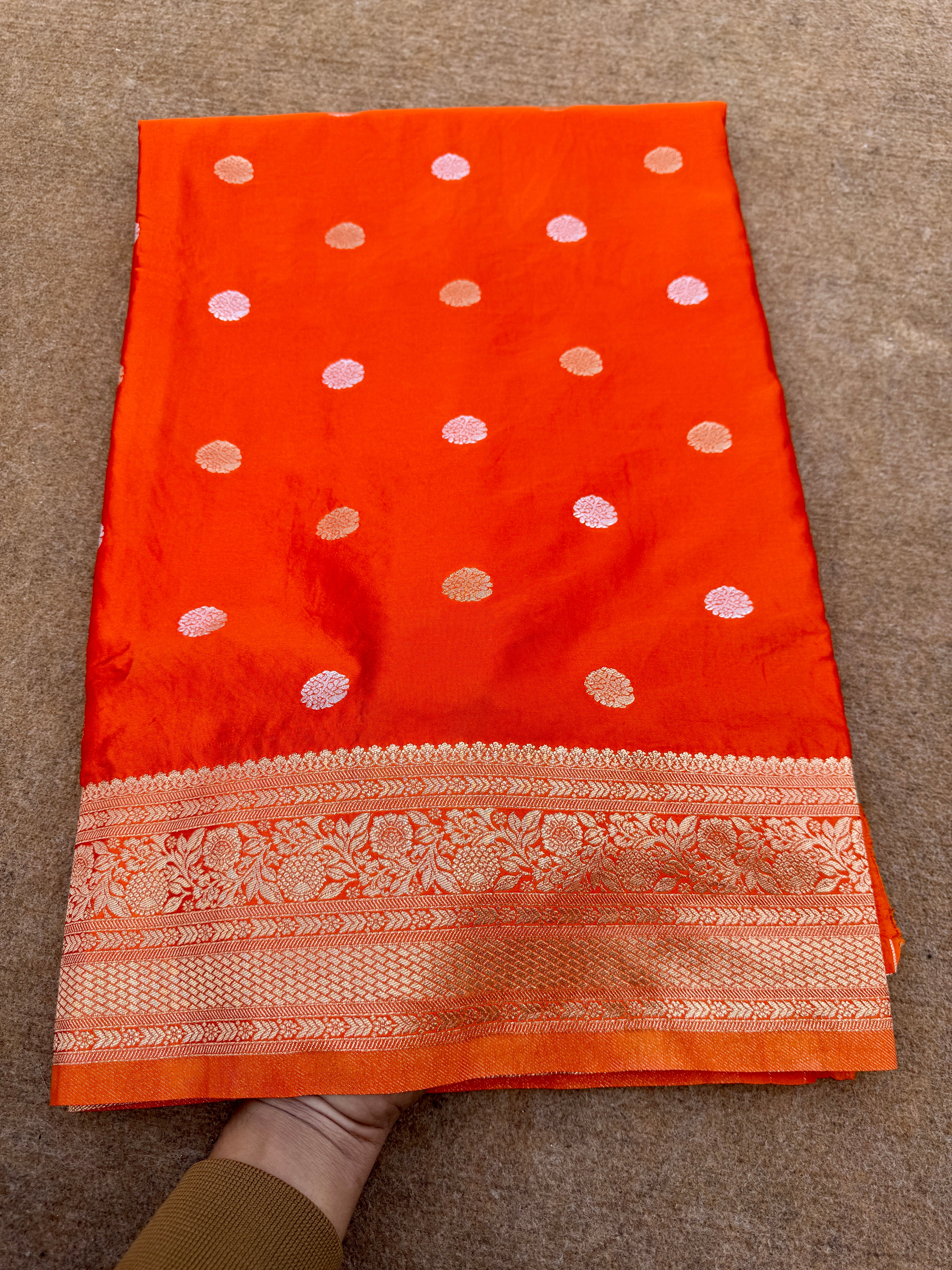 Banarasi mashru satin silk saree MS011