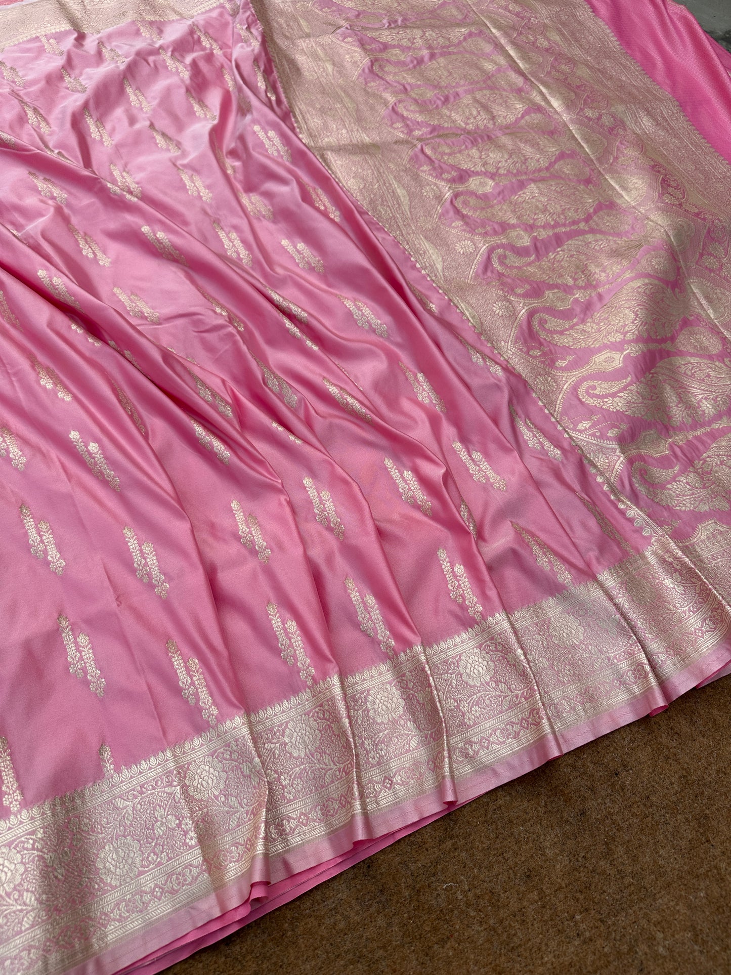 Banarasi mashru katan silk saree         MK118