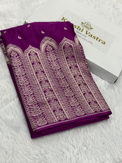 Premium Banarasi Mashru katan silk saree MK189