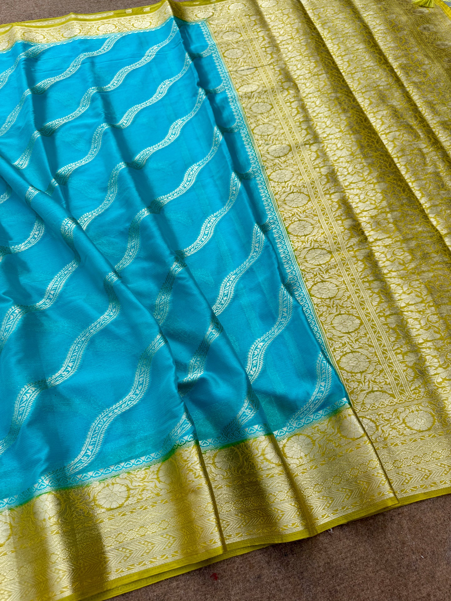 Banarasi pure chinon silk saree CH101