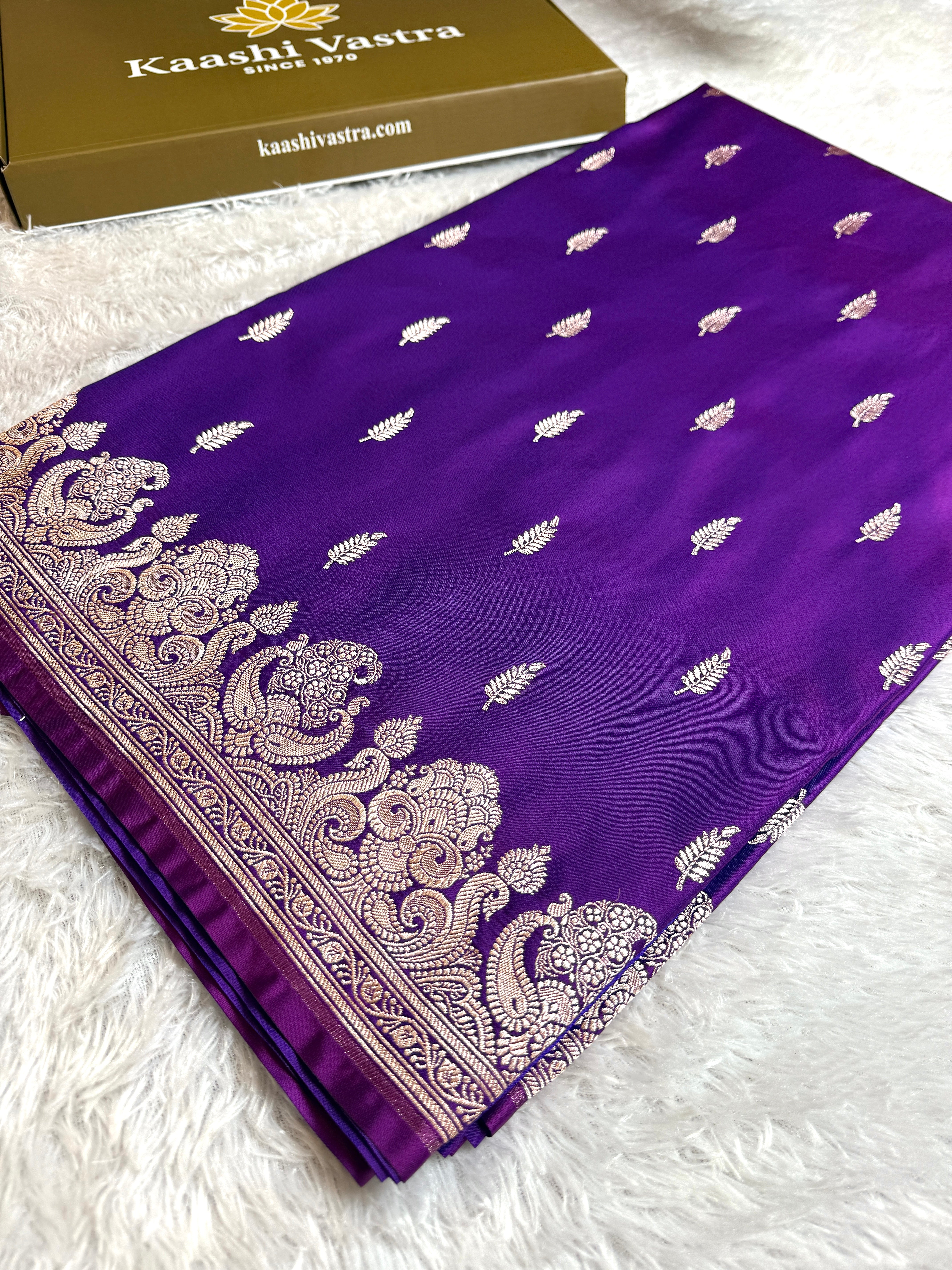 Baigni premium Banarasi Mashru katan silk saree MK224