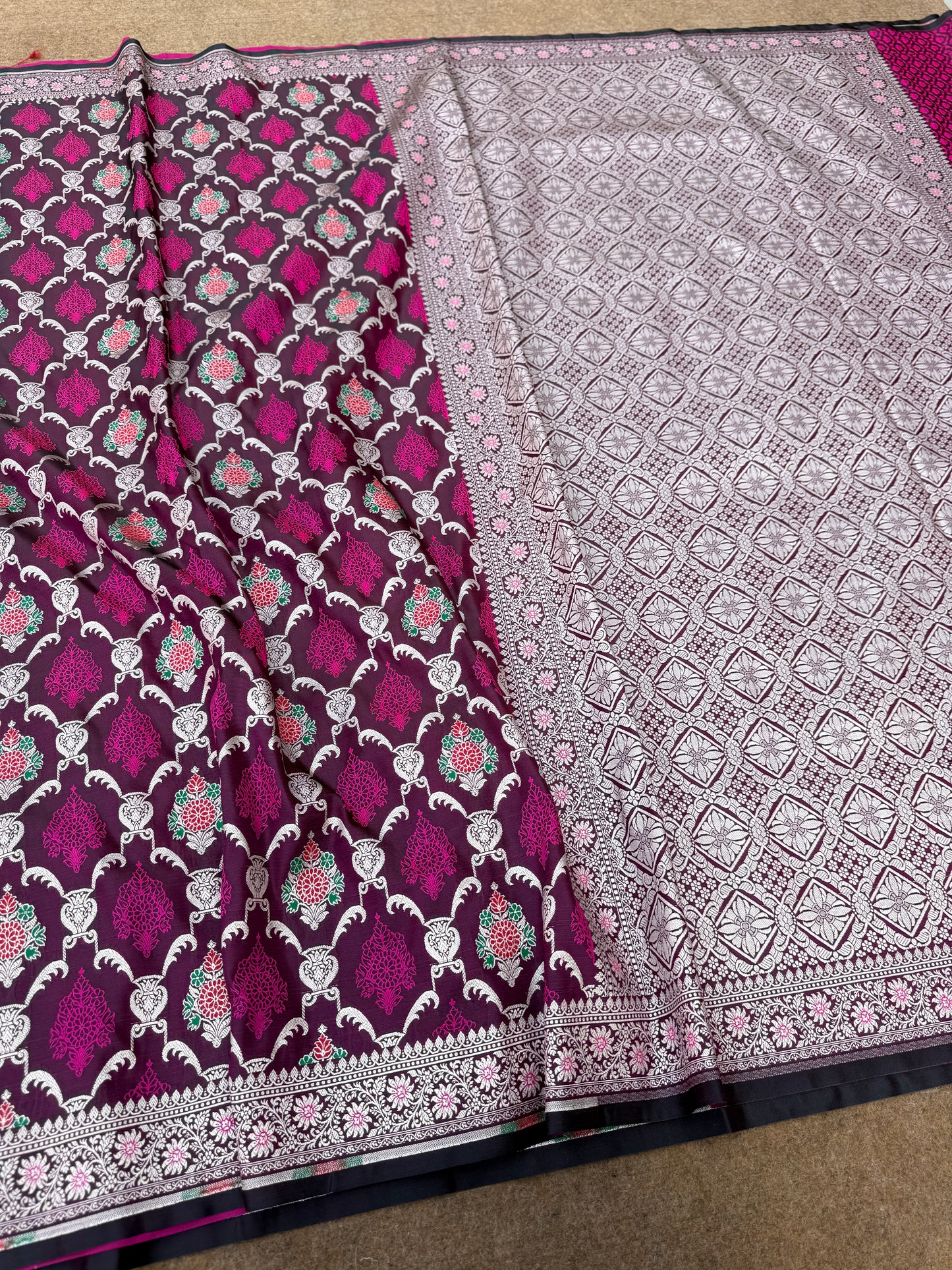 Banarasi mashru katan silk saree MK124