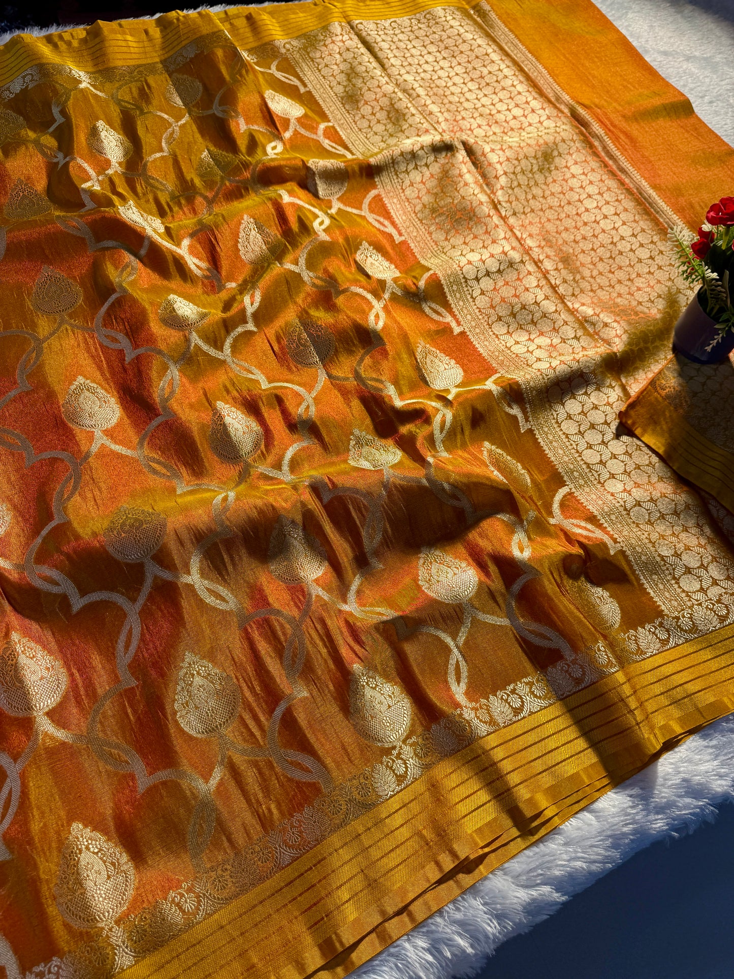 Banarasi soft tissue silk saree TS105