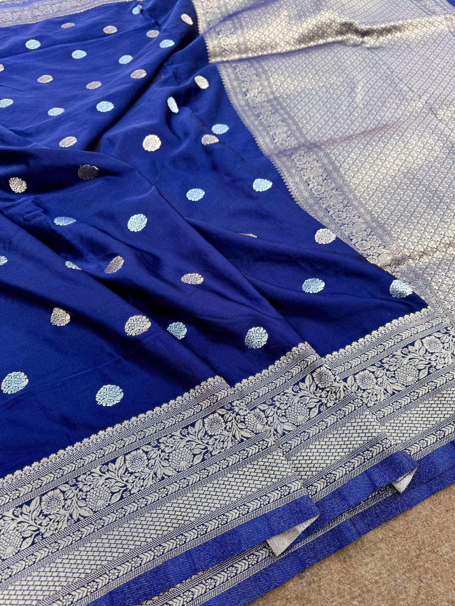 Banarasi mashru satin silk saree MS011
