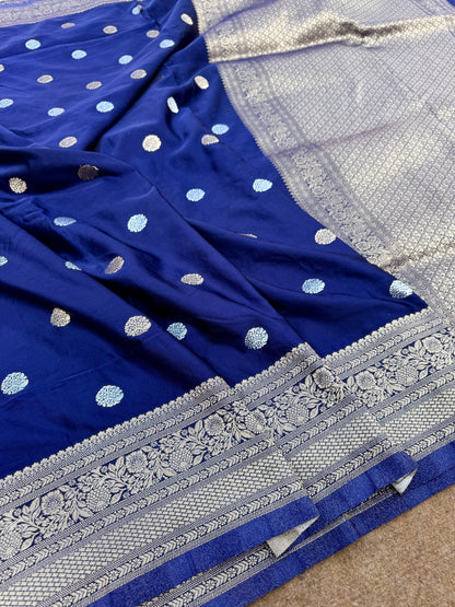 Banarasi mashru satin silk saree MS011