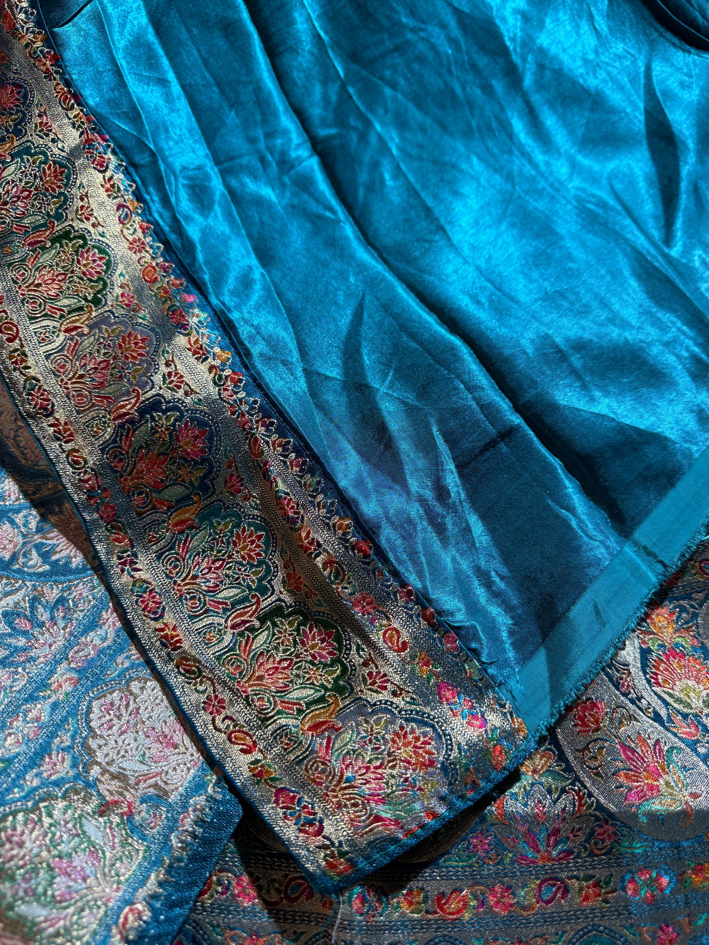 Premium Banarasi pure soft satin pashmina silk saree DS110