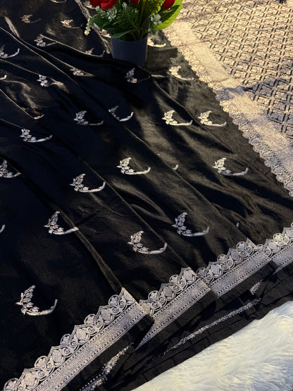 Banarasi Mashru satin silk saree MS117