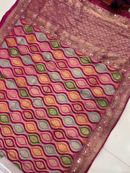 Banarasi pure viscoe silk saree VS101