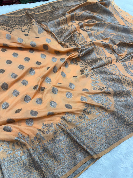 Banarasi georgette silk saree