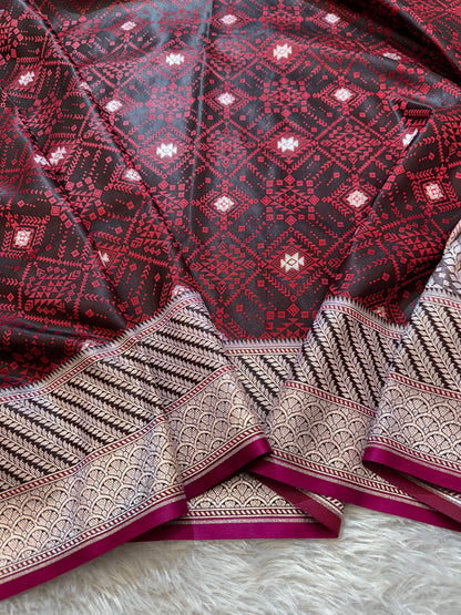 Premium Banarasi tanchui Mashru katan silk saree MK208