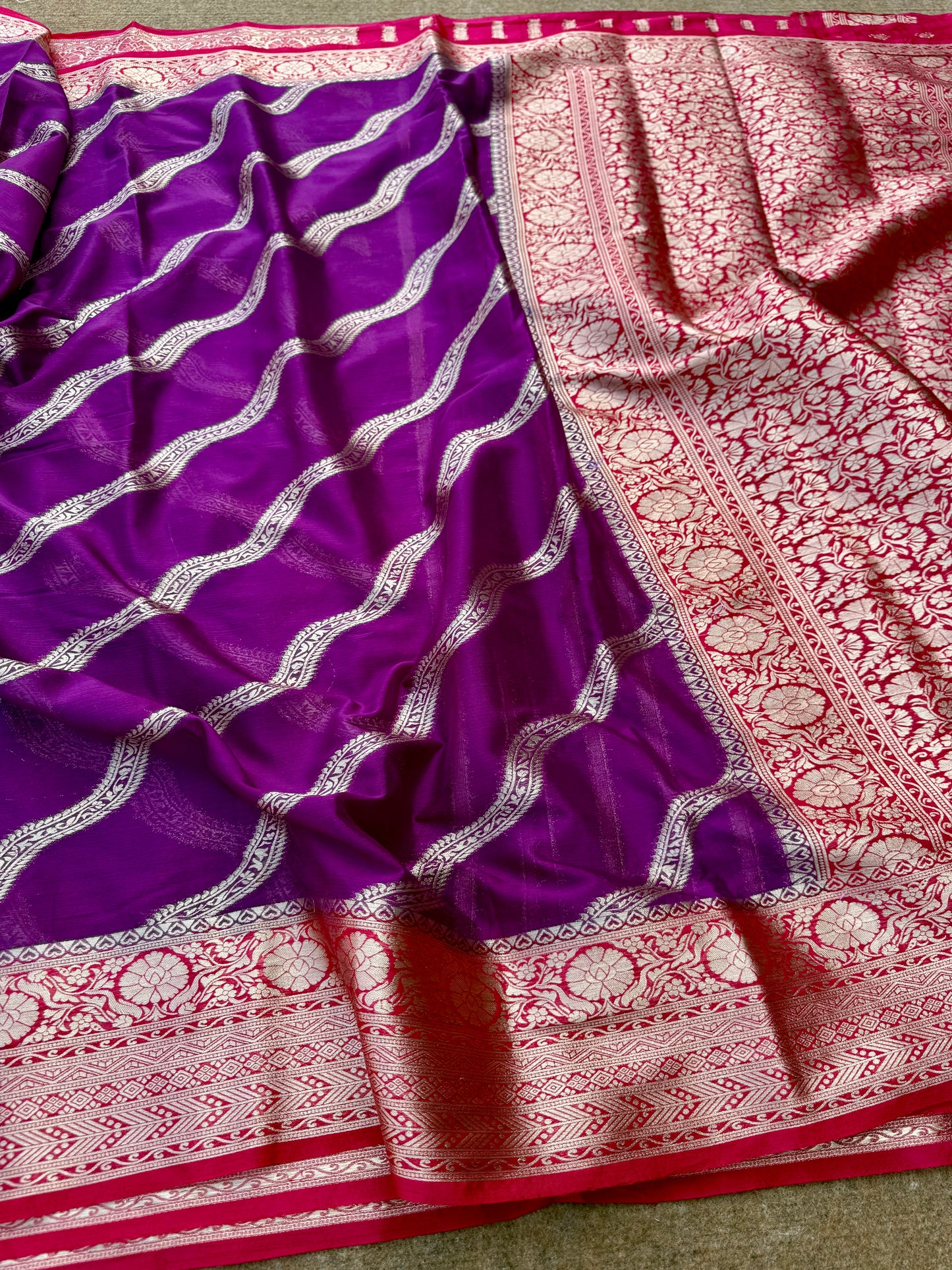 Banarasi pure chinon silk saree CH101