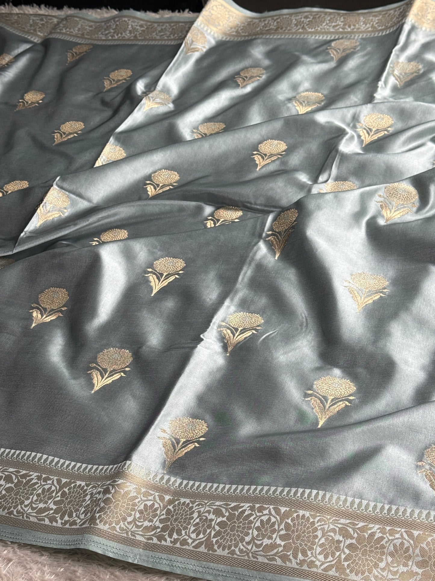 Premium Banarasi Mashru katan silk saree MK289