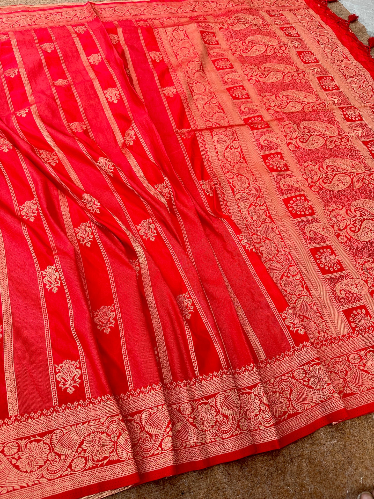 Banarasi crep silk saree.                   CR108