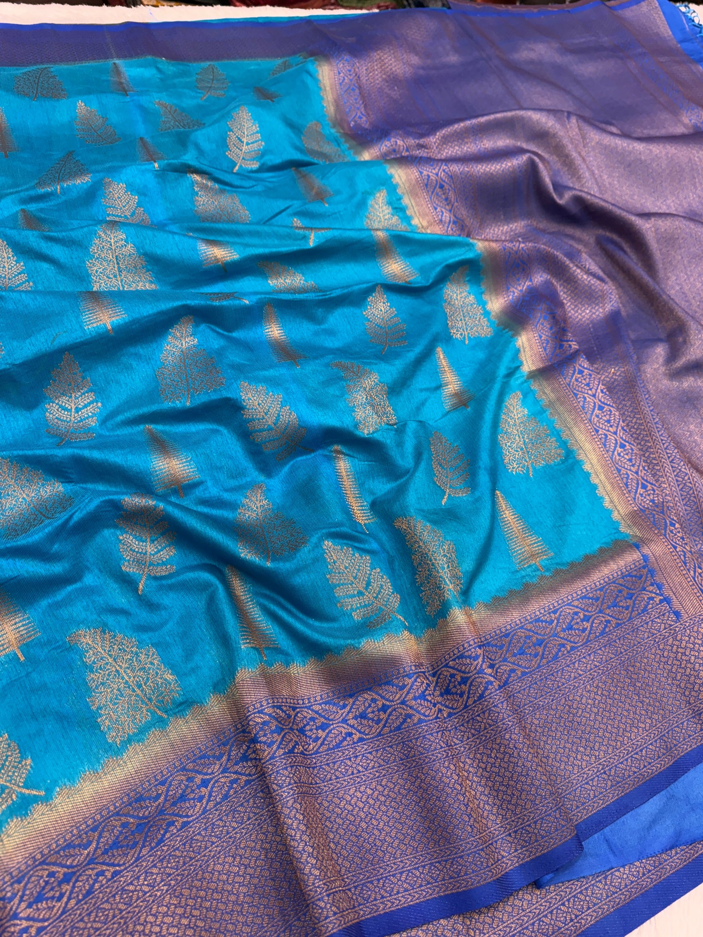 Banarasi mulberry cotton silk saree